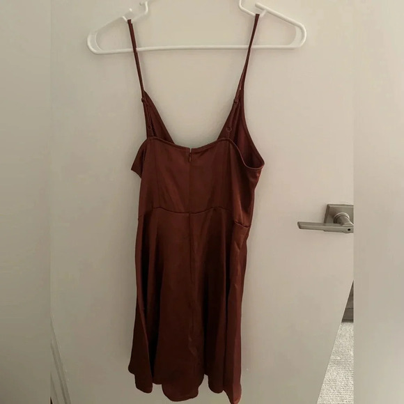 Express rust colored mini dress - Picture 3 of 4